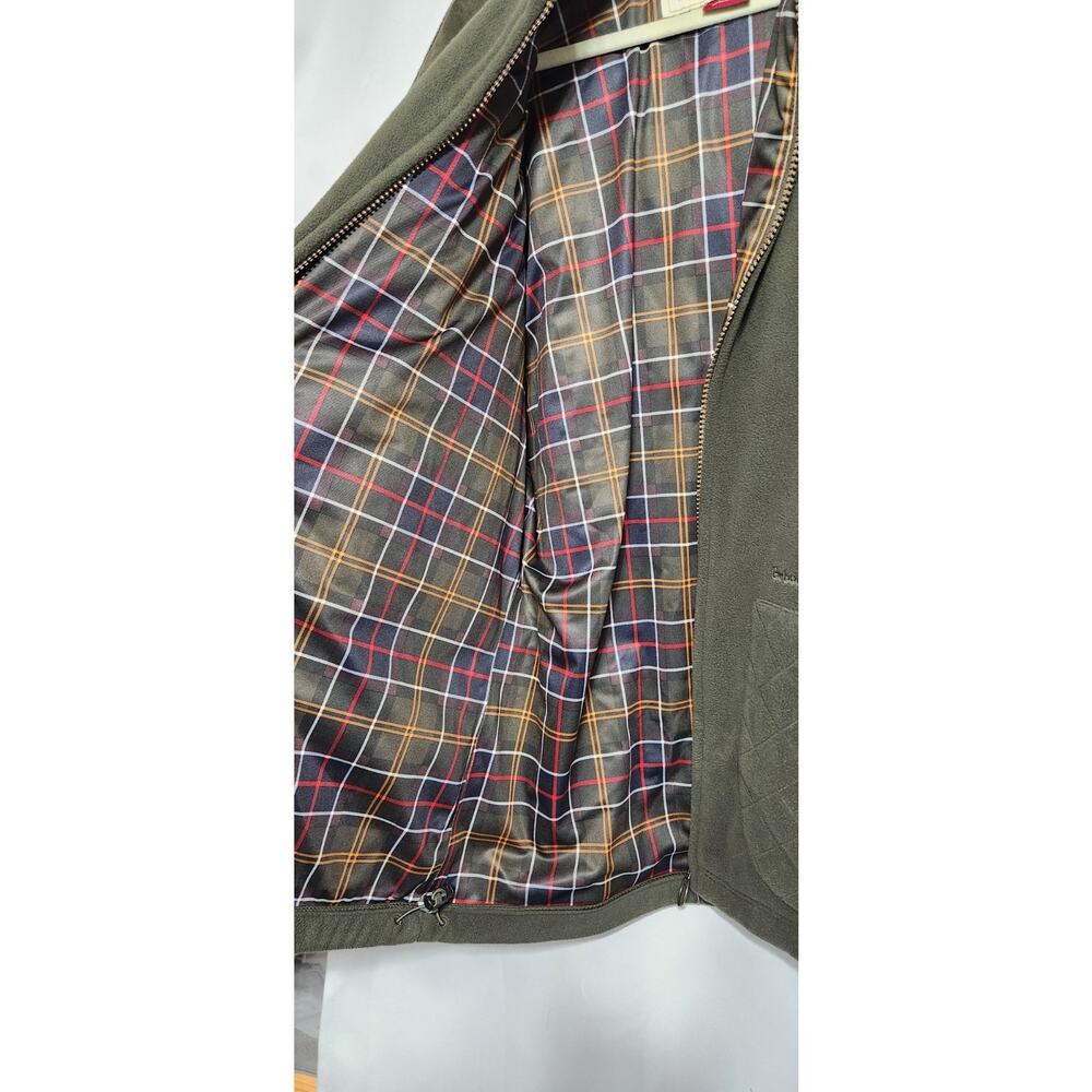 Barbour Sporting Dunmoor Olive Men’s XL Heavyweight Waterproof Fleece Jacket - Picture 9 of 11